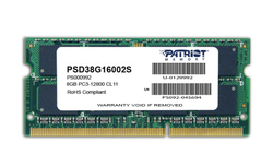 Patriot 8ГБ DDR3 RAM с Скорост 1600 за Лаптоп