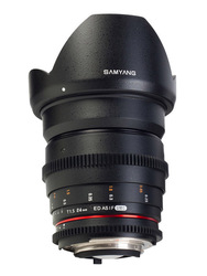 Samyang Full Frame Φωτογραφικός Φακός 24mm T1.5 ED AS UMC VDSLR Wide Angle για Nikon F Mount Black