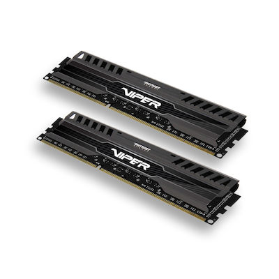 Patriot 8GB DDR3 RAM mit 2 Modulen (2x4GB) und Geschwindigkeit 1600 für Schreibtisch