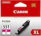 Canon CLI-551XL Cartuș de cerneală original pentru imprimante InkJet Magenta (6445B001)