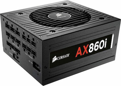 Corsair AXi Series AX860i 860W Захранващ блок за компютър Пълен модул 80 Plus Platinum