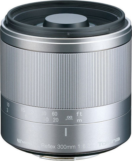Tokina Crop Φωτογραφικός Φακός Reflex 300mm f/6.3 Telephoto / Macro για Micro Four Thirds (MFT) Mount Ασημί