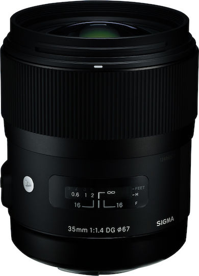 Sigma Full Frame Camera Lens AF 35mm f/1.4 DG HSM Fixed for Canon EF Mount Black