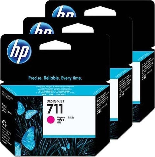 HP 711 Original InkJet Printer Ink Magenta (CZ135A)