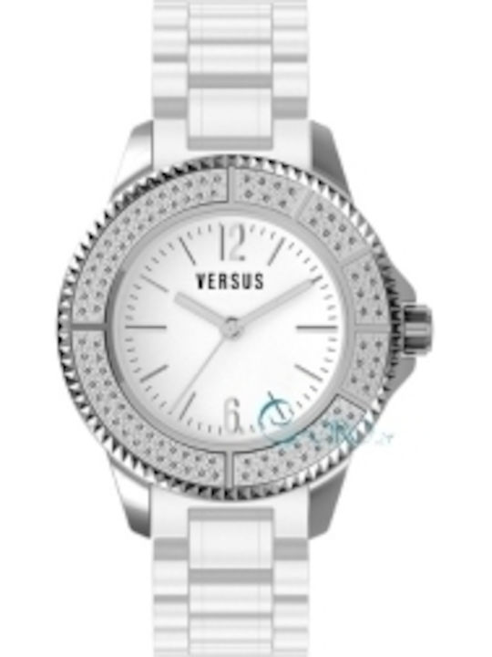 Versus by Versace Ceas de Damă cu Alb Curea din Cauciuc