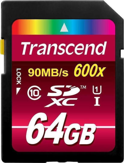 Transcend Ultimate 600x SDXC 64GB Class 10 U1 UHS-I