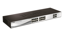 D-Link DGS-1210-20 Managed L2 Switch with 20 Gigabit (1Gbps) Ethernet Ports and 4 SFP Ports