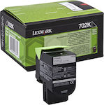 Lexmark 702K Toner Laser Printer Black Return Program 1000 Pages (70C20K0)