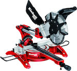 Einhell TH-SM 2534 Dual Φαλτσοπρίονο Συρόμενο με Ισχύ 2100W, Οδηγό Laser, Δίσκο Κοπής Διαμέτρου 250mm & Ταχύτητα Κοπής 4000rpm