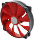 Xilence XPF140.2CF Case Fan (1200rpm / 70.42cfm) Χωρίς Led Φωτισμό και Σύνδεση 3-Pin Κόκκινο