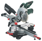 Metabo KGS216M Fierăstrău circular Cu glisare cu Putere 1200W, Ghid Laser, Disc de tăiere cu diametrul 216mm și Viteză de tăiere 5000rpm