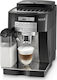 De'Longhi ECAM 22.360.B 0132215345 Mașină Espresso Automată 1450W Presiune 15bar pentru Cappuccino cu Râșniță Neagră