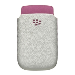 Blackberry Leather Pocket Sock & Pouch White ACC-32840-201