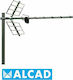 Alcad BU-115 9000077 Εξωτερική Κεραία Τηλεόρασης (δεν Απαιτεί Τροφοδοσία) Ασημί