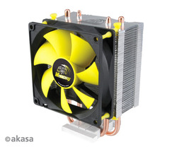 Akasa Venom Pico CPU Cooling Fan for 115x Socket Yellow