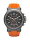 Michael Kors Dylan Men's Watch 48mm Chronograph Battery with Orange Rubber Strap