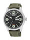 Citizen Watch Eco - Drive with Green Fabric Strap