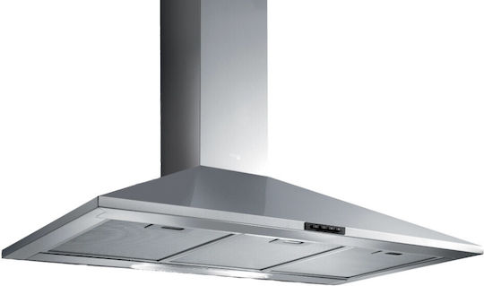 TurboAir Certosa Kitchen Vent Chimney 90cm Inox with Wi-Fi