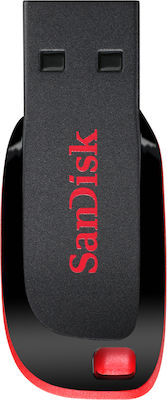 Sandisk Cruzer Blade 64GB USB 2.0 Stick Μαύρο