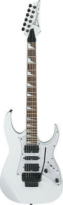 Ibanez RG350DXZ Elektrische Gitarre mit Form Stratocaster und HSH Pickup-Anordnung in Weiß Farbe