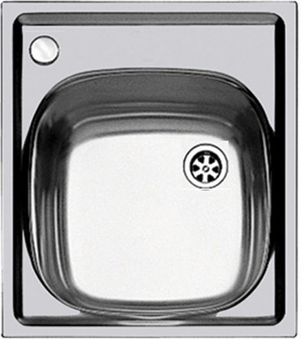 Foster Drop-In Küchenspüle Inox Satiniert M44xB50cm Silber