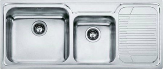 Franke New Infinito INX 621-N 3011460102 Left Drop-In Sink Left Inox Satin W116xD50cm Silver