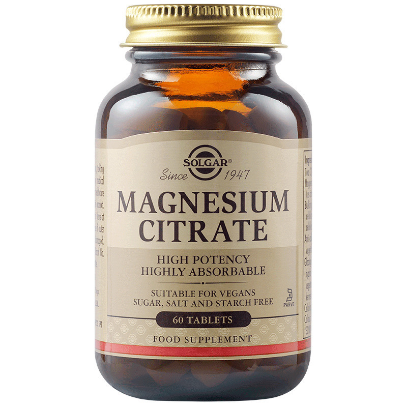 Solgar Magnesium Citrate 200mg 60 ταμπλέτες