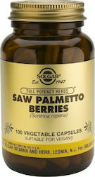 Solgar Saw Palmetto Berries Συμπλήρωμα για την Υγεία του Προστάτη 520mg 100 φυτικές κάψουλες