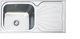 Macart Silk D-100 Drop-In Sink Inox Satin W100xD50cm Silver