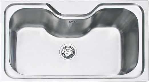 Macart New Silk N-100 S Drop-In Inox Μ80xΠ50cm Silver