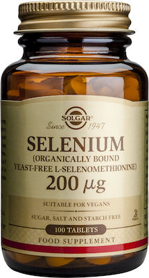 Solgar Selenium 200mcg 100 ταμπλέτες