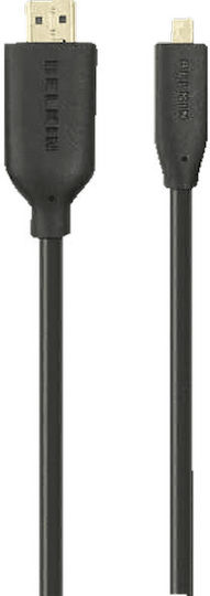 Belkin Cabluri HDMI 1.4 High Speed 1080p 120Hz Cablu HDMI de Sex Masculin - Micro HDMI de Sex Masculin 1m Negru