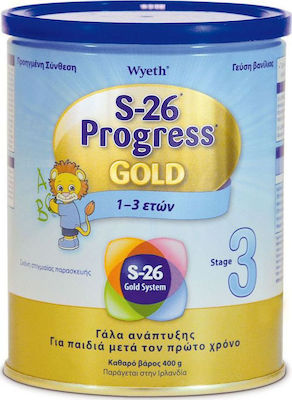 Wyeth Milk Formula S-26 Progress Gold 3 for 12m+ 400gr