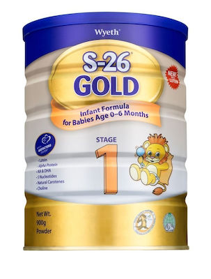 Wyeth Formula de lapte S-26 Gold I pentru 0m+ 400gr