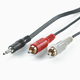 Roline Roline 3,5mm Klinkenkabel 3,5mm Stecker - RCA-Stecker Grau 5m