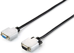 Equip VGA male to VGA female Black 15m Cable (118855)
