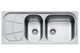 Foster Big Bowl Right-handed Drop-In Sink Right Inox Satin W116xD50cm Silver