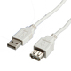 Roline USB 2.0 Cable USB-A male - USB-A female 0.8m (11.99.8946)