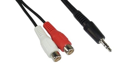 InLine Audio Cable 3.5mm Male - RCA Female Black 2m 89941