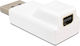 DeLock DisplayPort Male to Mini DisplayPort Female Converter White 1 Piece 65240