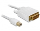 DeLock Cablu DVI-I de sex masculin - mini DisplayPort de sex masculin 1m Alb (82641)