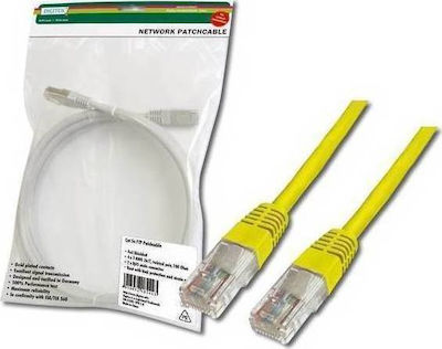 Digitus U/UTP Cat.5e Cable 0.5m Κίτρινο