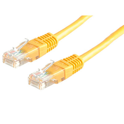 Roline U/UTP Cat.5e Ethernet Network Cable 3.0m Yellow 1pcs