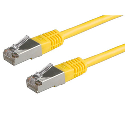 Roline S/FTP Cat.6 Ethernet Network Cable 2m Yellow 1pcs