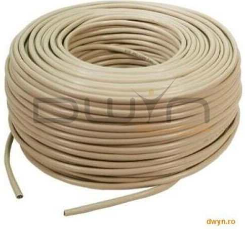 LogiLink U/UTP Cat.5e (Gigabit) Καλώδιο Δικτύου Ethernet χωρίς ακροδέκτες 305m Μπεζ