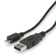 Roline 11.02.8752 1.8m Regular USB 2.0 to micro USB Cable (11.02.8752)