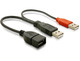 DeLock Converter USB-A 2x male to USB-A female 1pcs (65306)