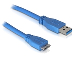 DeLock 82531 Regulär USB 3.0 auf Micro-USB-Kabel Blau 1m (82531) 1Stück