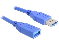 DeLock USB 3.0 Кабел USB-A мъжки - USB-A женски Син 1м 82538