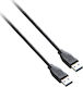 V7 USB 3.0 Kabel USB-A-Stecker - USB-A-Stecker Schwarz 3m V7E2USB3AA-03M